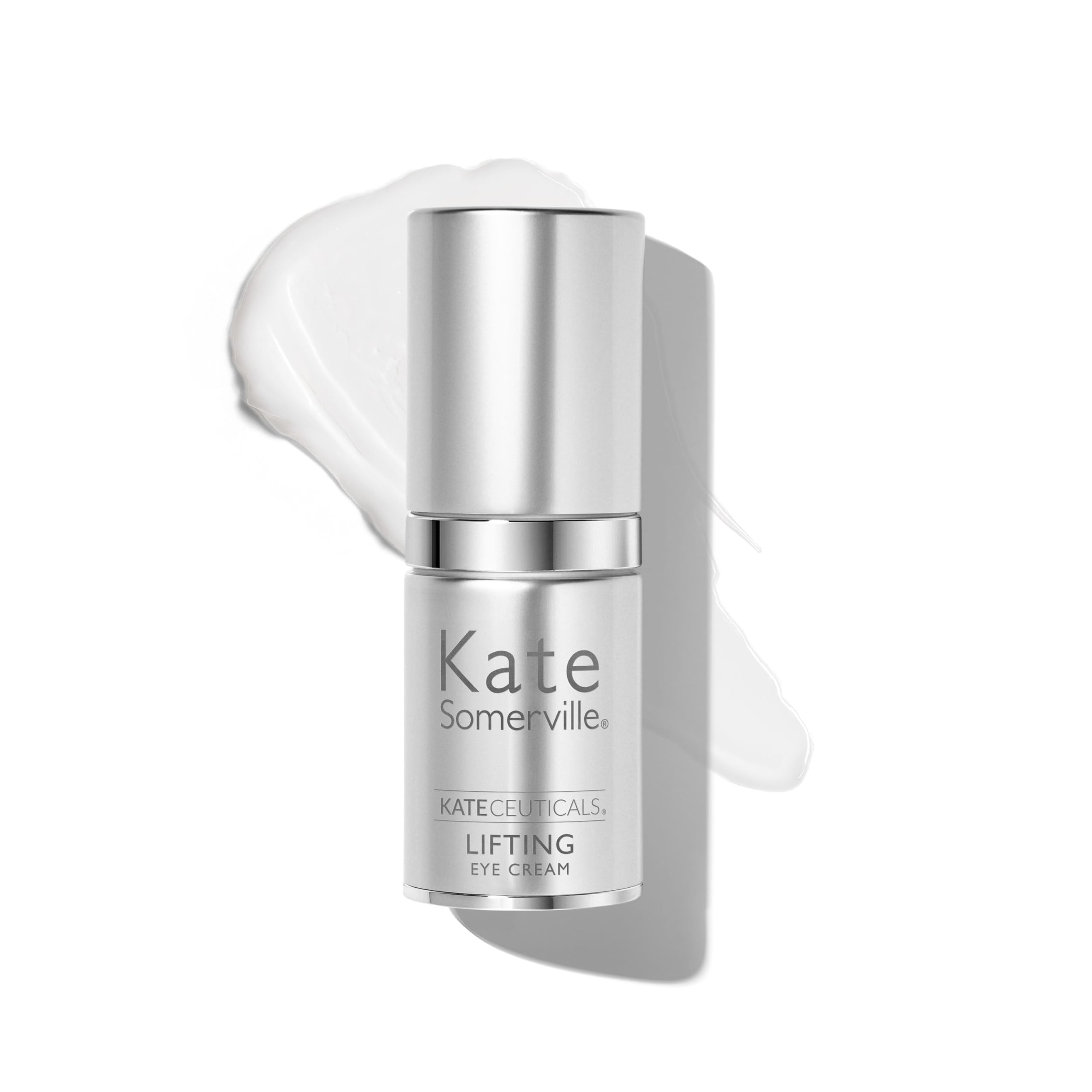 Kate Somerville KateCeuticals lifting eye cream bottle for smoother under-eye skin.