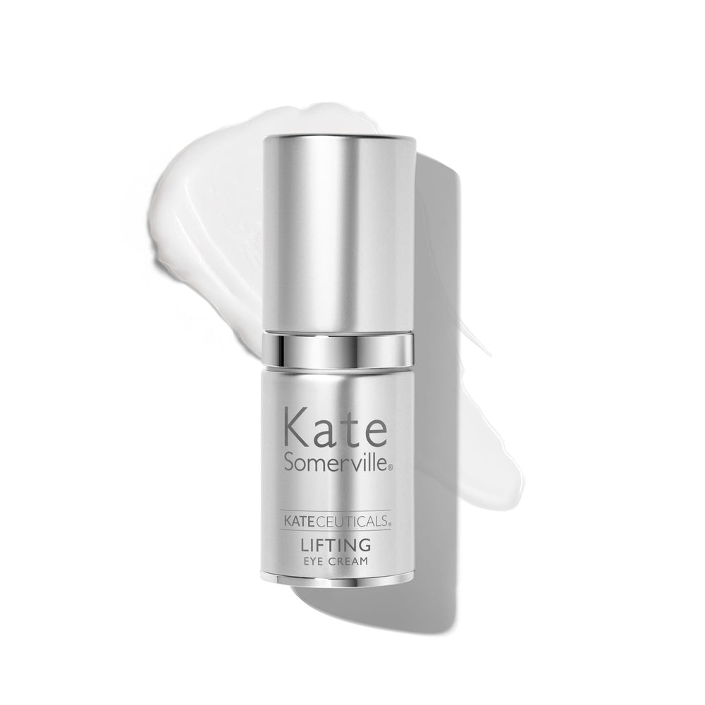 Kate Somerville KateCeuticals lifting eye cream bottle for smoother under-eye skin.