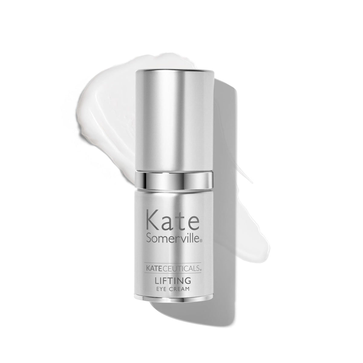 Kate Somerville KateCeuticals lifting eye cream bottle for smoother under-eye skin.