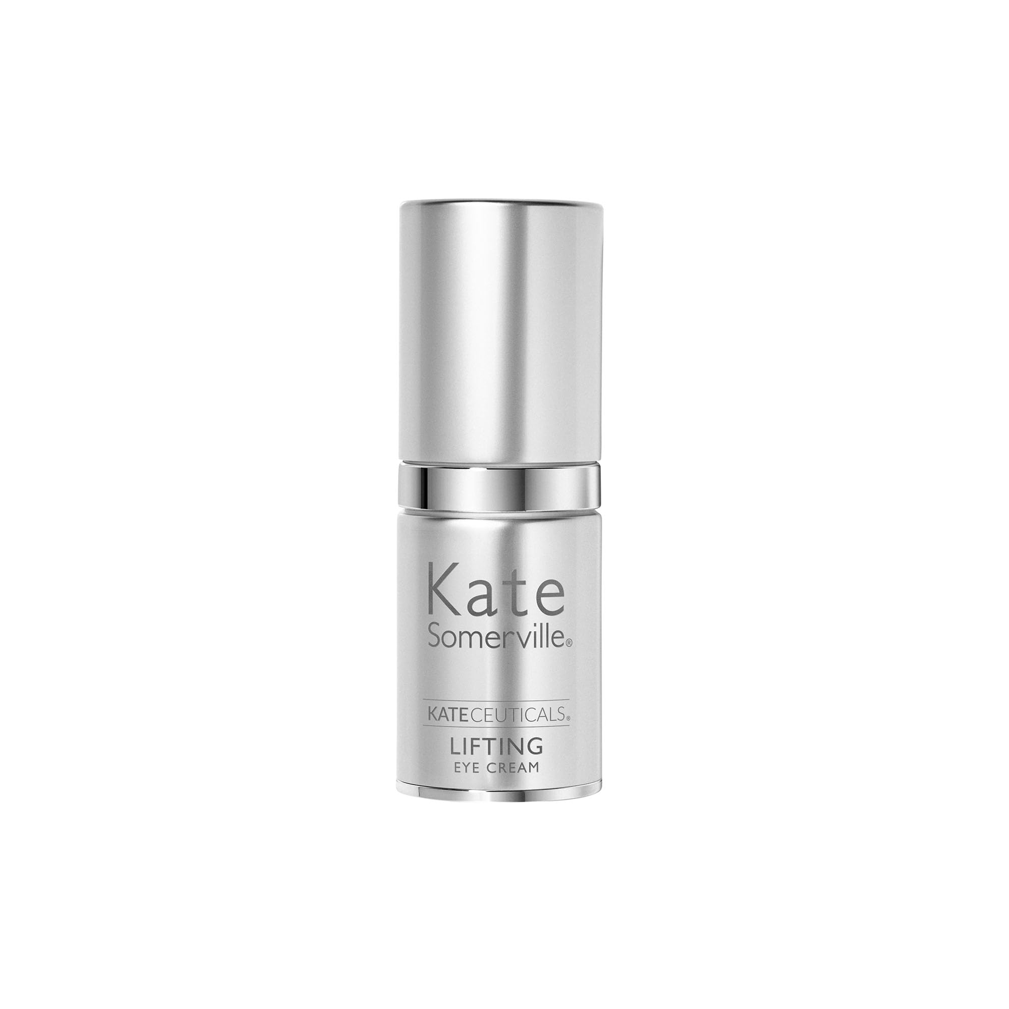 Morning and night use recommended for KateCeuticals lifting eye cream.