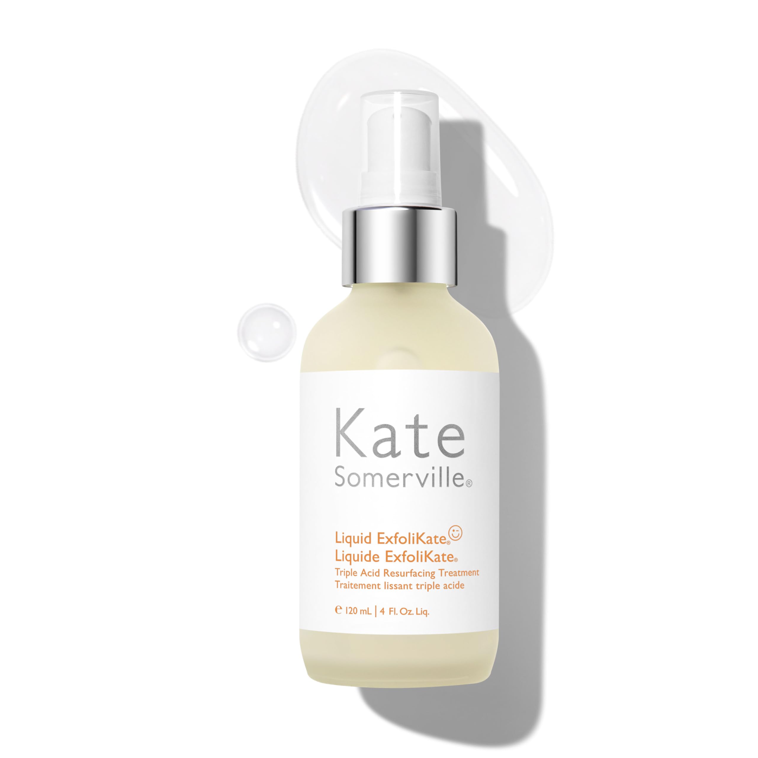 Kate Somerville Liquid ExfoliKate bottle ready for night-time exfoliation and brighter skin.