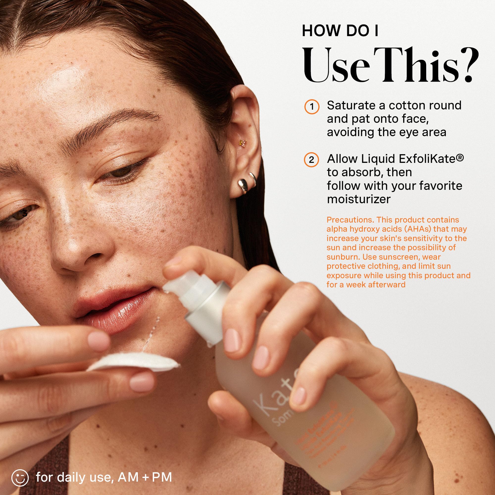 Graphic of Kate Somerville Liquid ExfoliKate ingredients highlighting 10% triple acid blend.