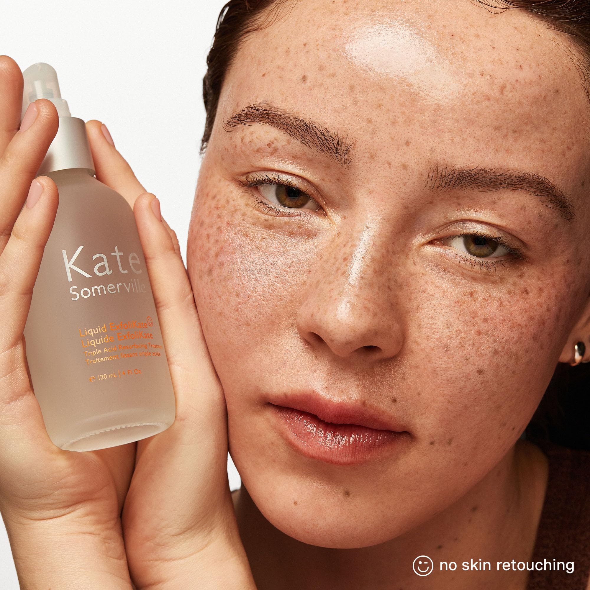 Before-and-after concept of pore improvement with Kate Somerville ExfoliKate.