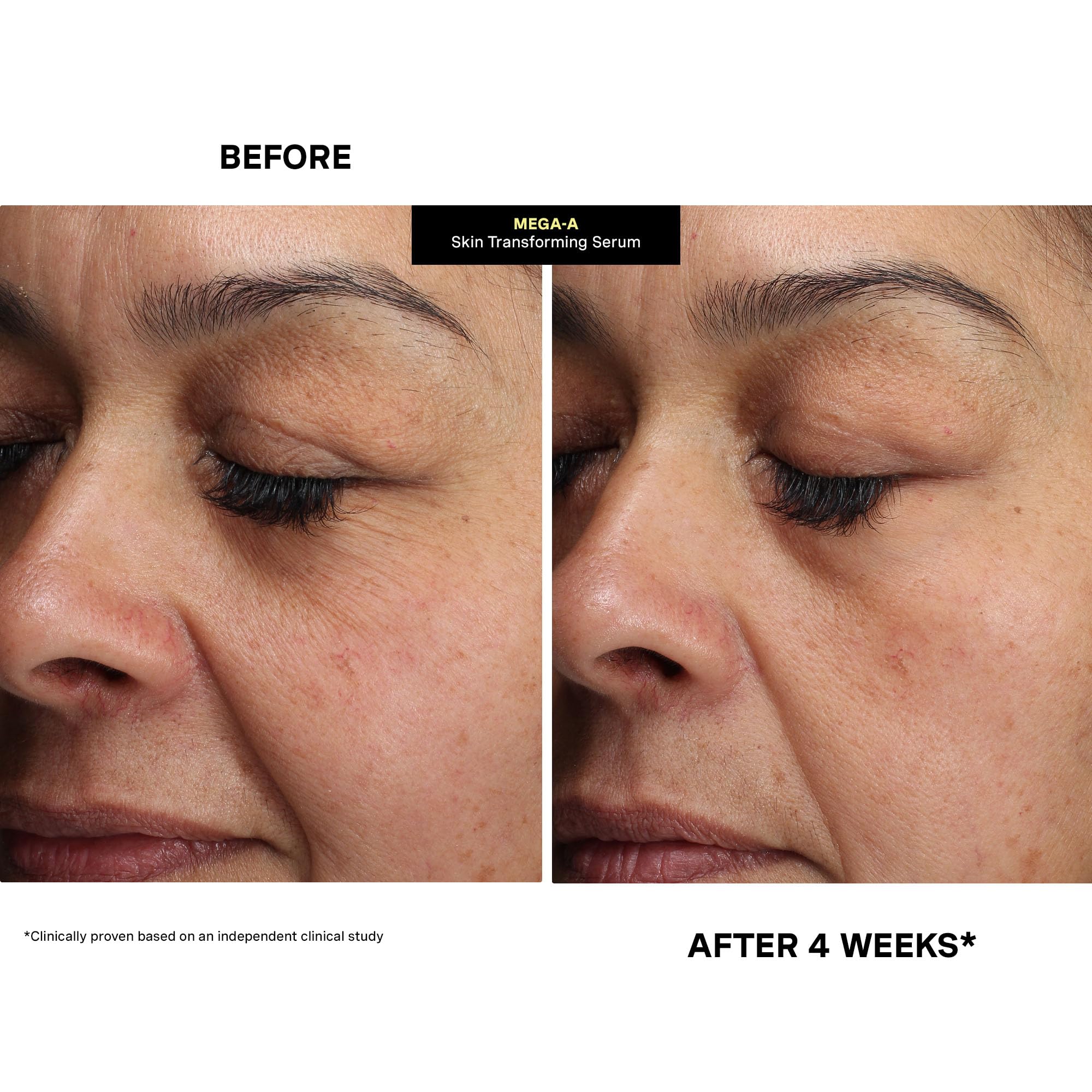 Daytime routine with Mega-A Serum and sunscreen reminder