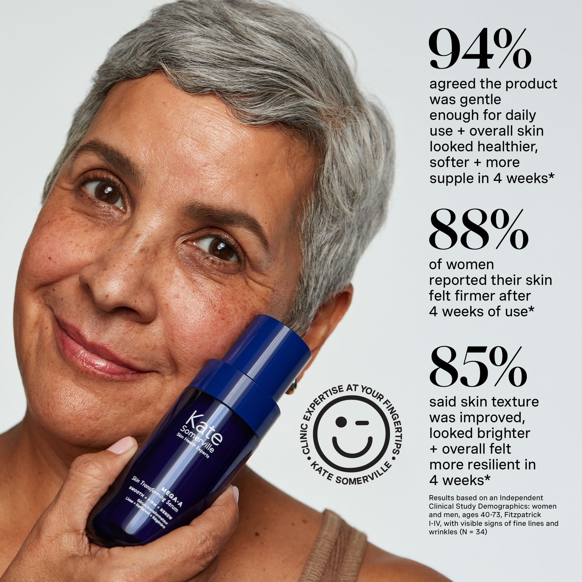 Hyaluronic acid emphasis in Kate Somerville Mega-A Serum