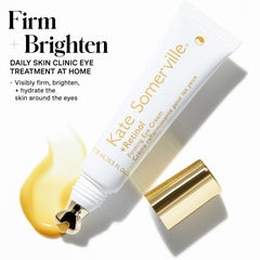 Kate Somerville Retinol Firming Eye Cream swatch showing creamy texture for easy under-eye application
