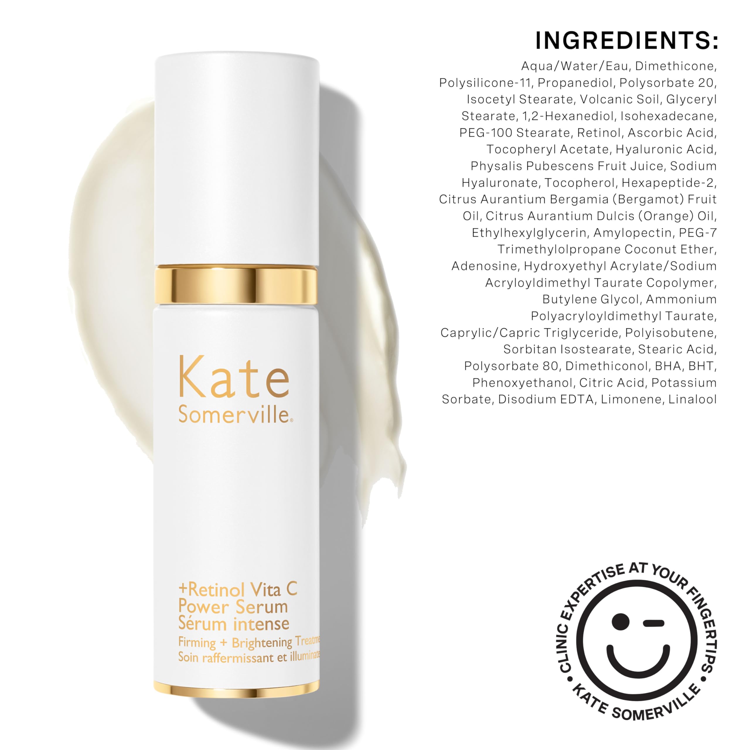 Step-by-step application image of Kate Somerville Retinol Vita C Power Serum