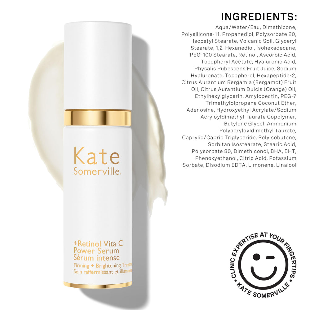 Step-by-step application image of Kate Somerville Retinol Vita C Power Serum