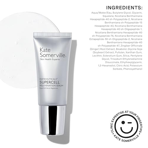 Kate Somerville SuperCell Serum dropper enables precise, targeted application.