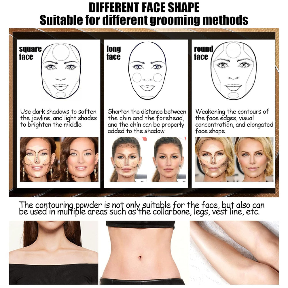Katiluxiya Matte 8-Color Ttimming soft brush kit included for seamless blending.