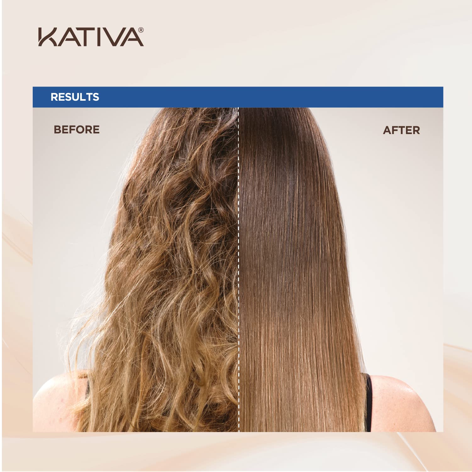 KATIVA Conditioner bottle helps maintain moisture after straightening.
