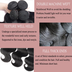 Katspon 24 inch Brazilian virgin bundles offer long, flowing texture with bounce