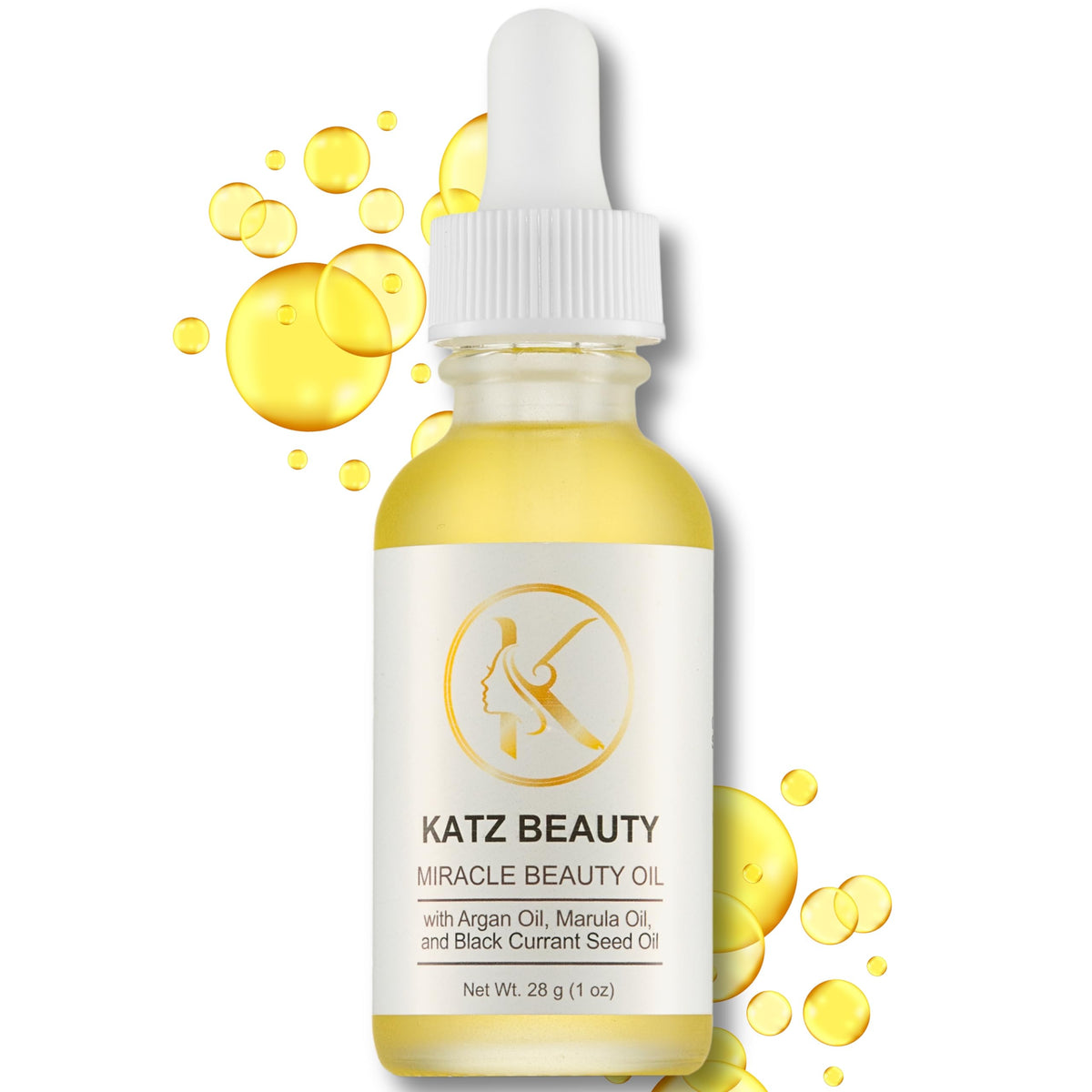 Katz Beauty Central Miracle Oil bottle for daily hydration and a radiant glow.