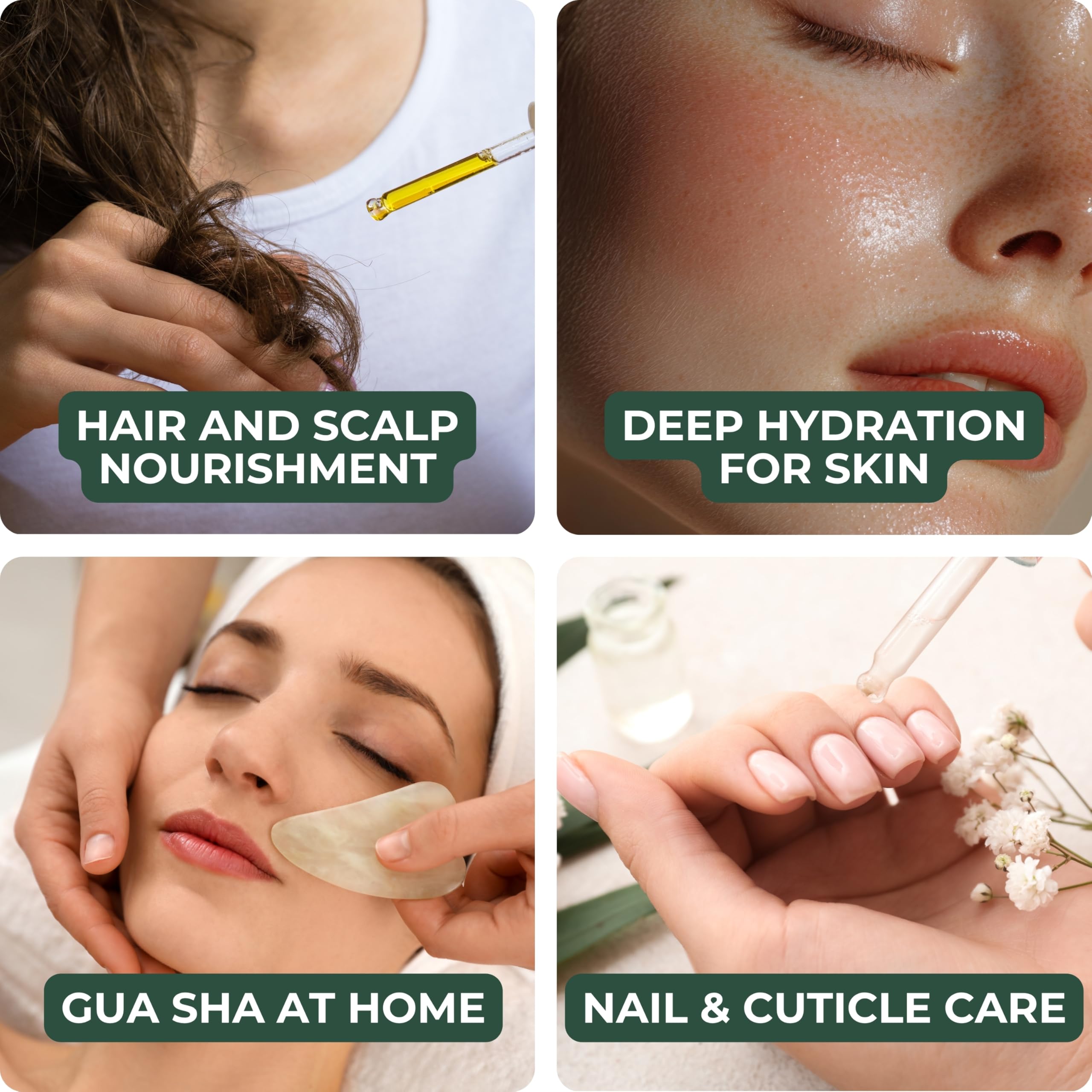 Katz Beauty Miracle Oil close-up on hand shows nourishing touch