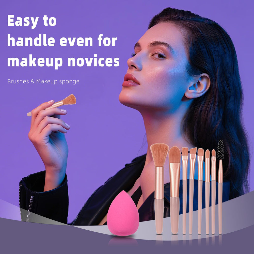 KAVCENT makeup brushes for teens kit—soft bristles for blending.