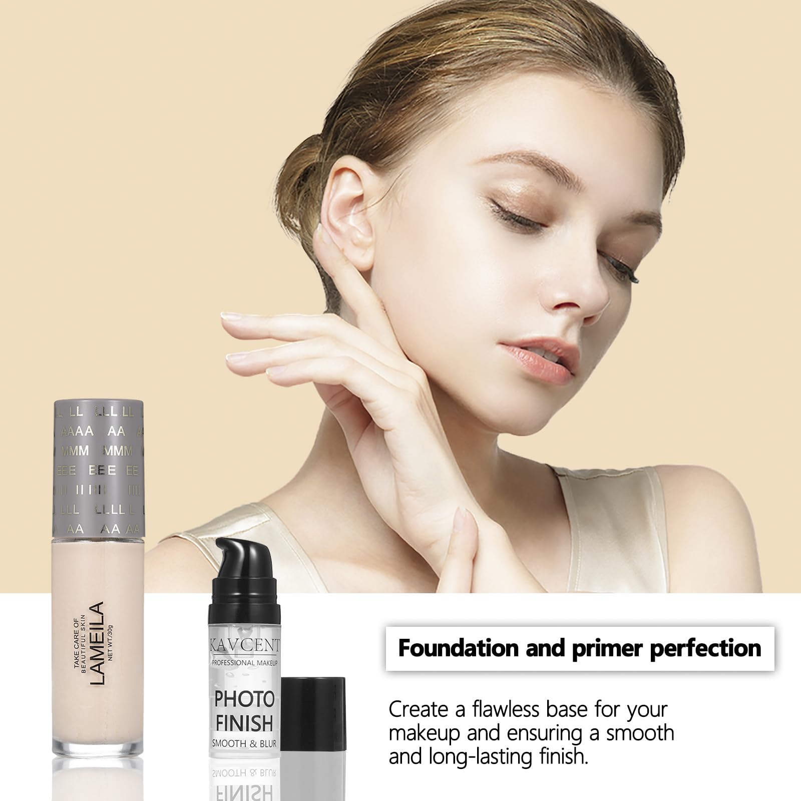 KAVCENT eyeliner adds precise definition to eyes.