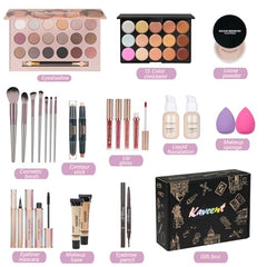 KAVCENT mascara and lip gloss set for defined lashes and glossy color