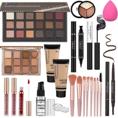 KAVCENT teens eyeshadow palette with 18 shades for versatile day-to-night looks