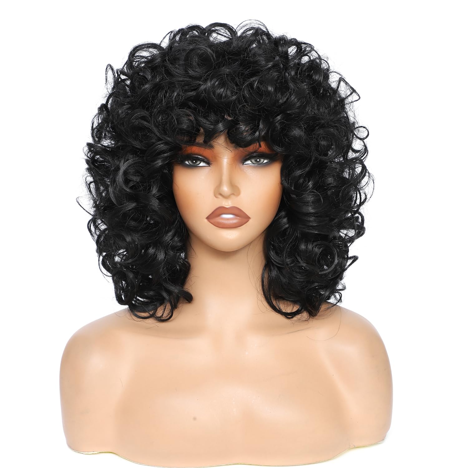 Kavsni heat-resistant synthetic wig lets you style safely with heat.