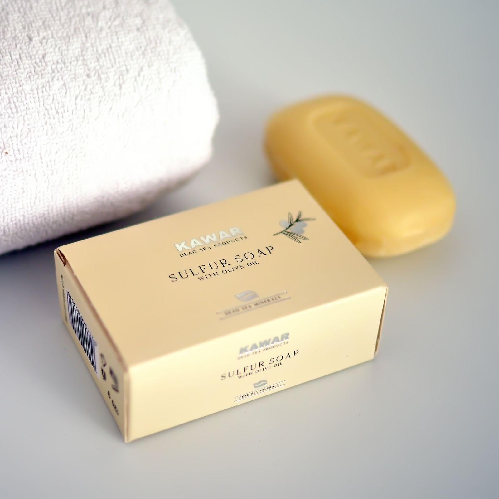Kawar acne and eczema-friendly sulfur soap bar for oily skin care