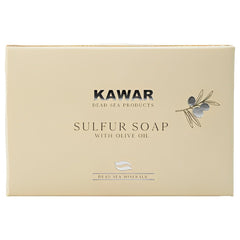 Kawar sulfur soap bar with olive oil delivering deep cleanse and oil control