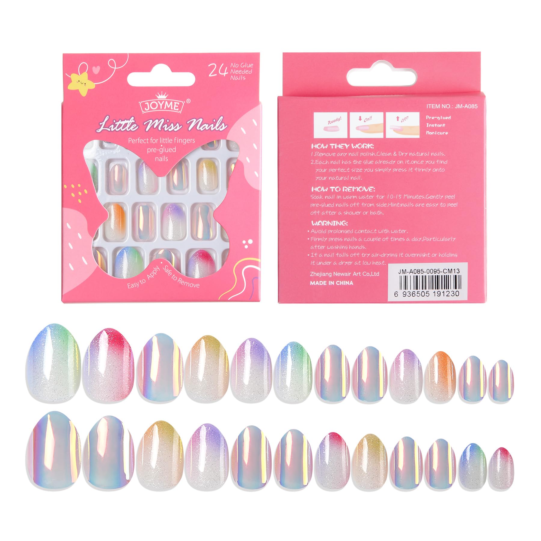 Kawyehu Kids ABS nails lightweight and breathable for comfortable wear