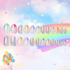 Short full-coverage Kawyehu nails for kids easy at-home manicure