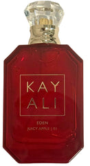 Kayali Eden Juicy Apple bottle front view, fresh fruity floral scent for everyday wear.