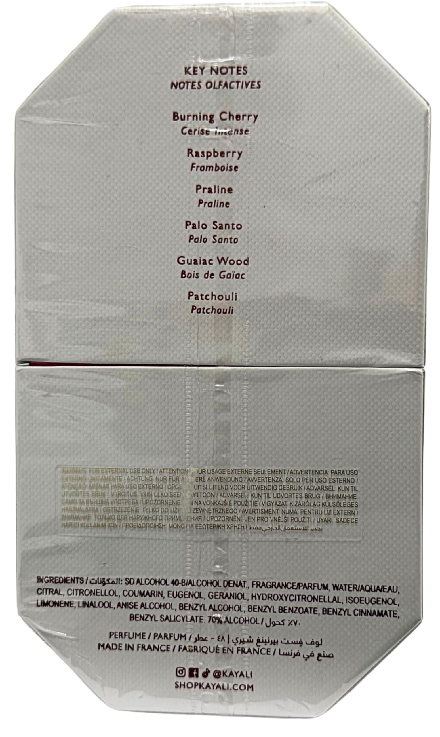 KAYALI Lovefest Burning Cherry 48 bottle portrait on vanity, perfect for personal scent collection