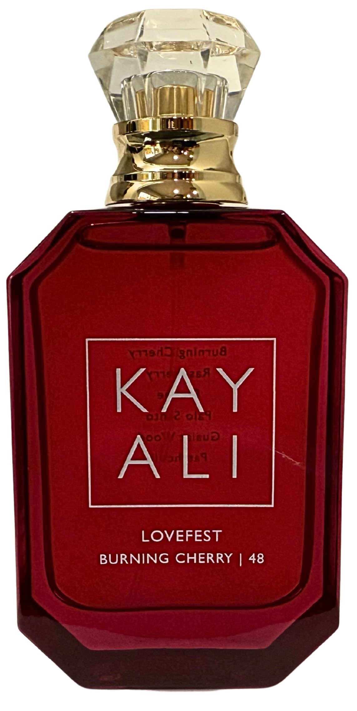 Kayali Lovefest Burning Cherry opening cherry: lively first impression with fruity brightness.