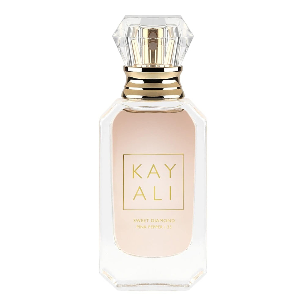 KAYALI Sweet Diamond Pink Pepper compact bottle ready for travel