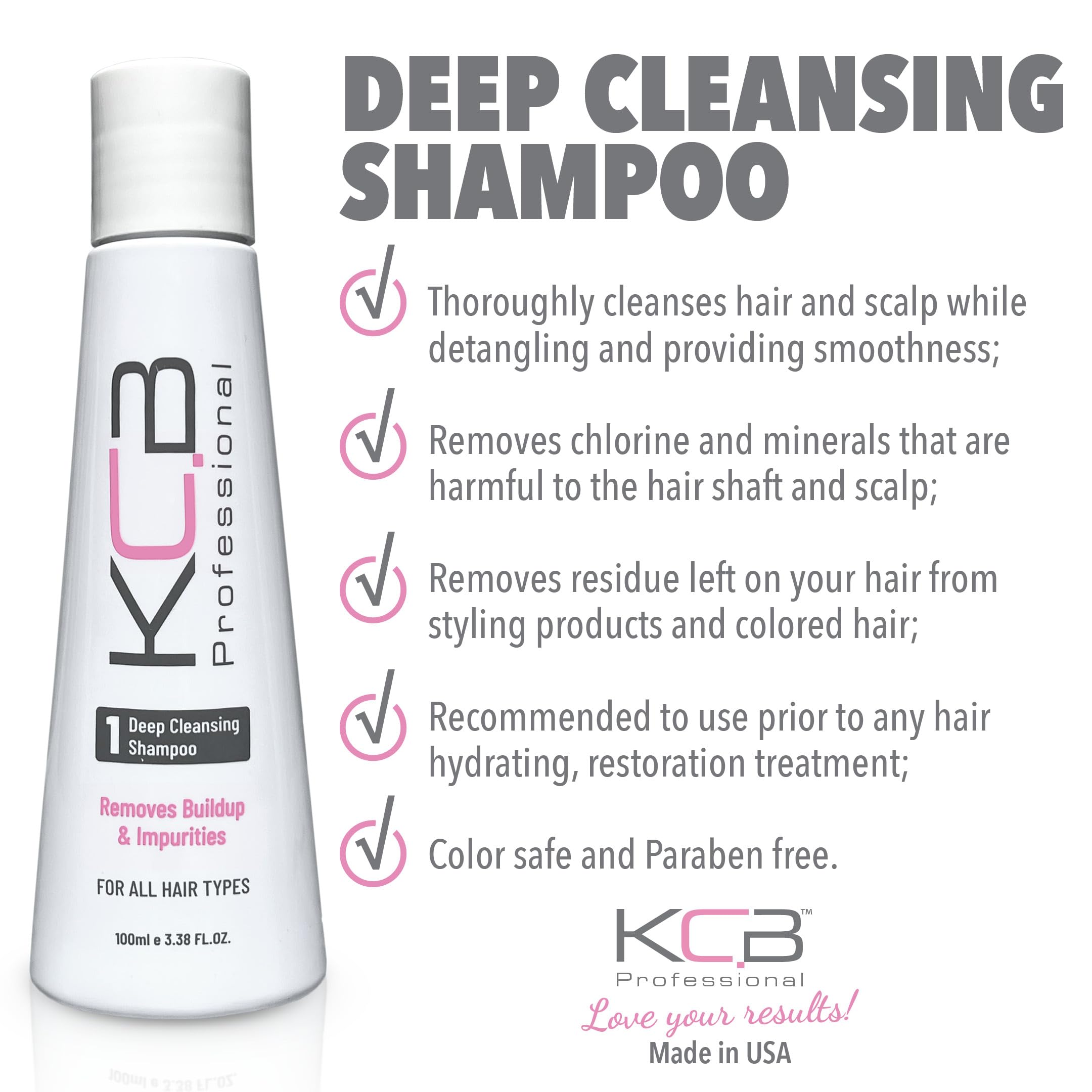 Close-up of KCB Professional Smooth System packaging highlighting the formaldehyde-free formula