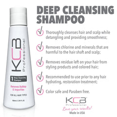 Close-up of KCB Professional Smooth System packaging highlighting the formaldehyde-free formula