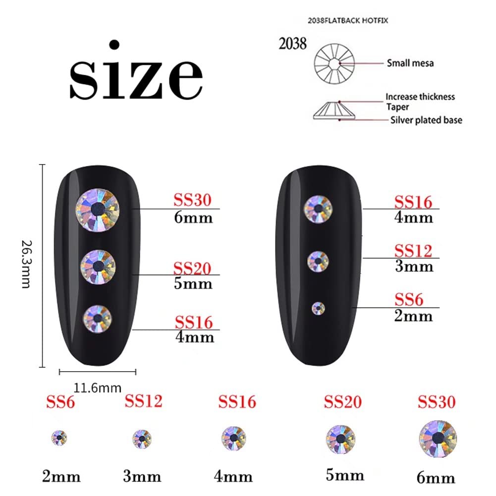 Kdkyy glass rhinestones reflect light from multiple angles for shimmering nail art effects