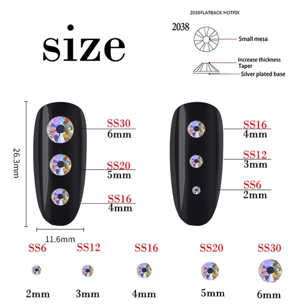 Kdkyy glass rhinestones reflect light from multiple angles for shimmering nail art effects