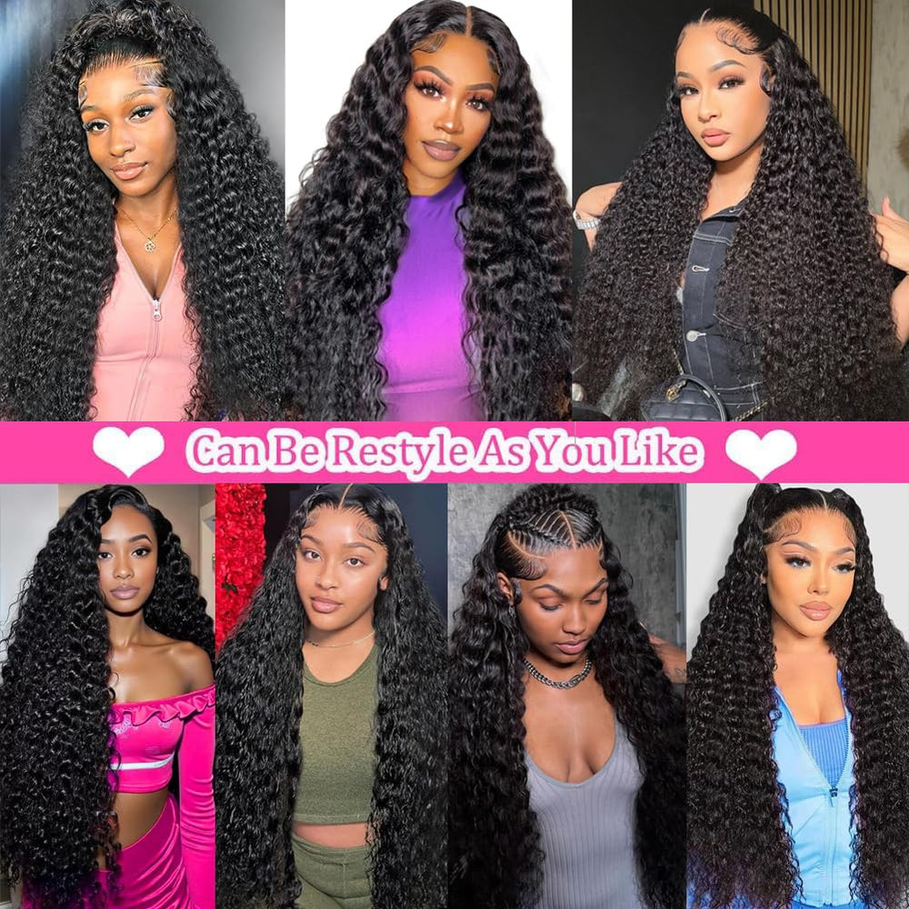 Kdmidun deep curly wig side view for versatile styling options