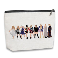 KDXPBPZ makeup bag front view with album-inspired design for travel organization.