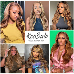 KeaBalo 13x4 lace front provides wide parting for flexible styling options