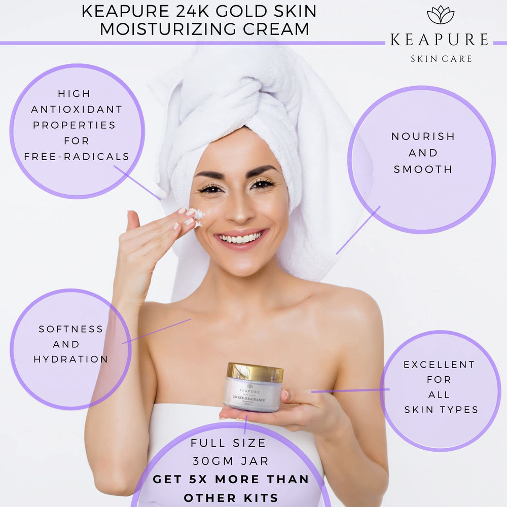 KEAPURE Gold Centella moisturizer cream provides lightweight hydration.