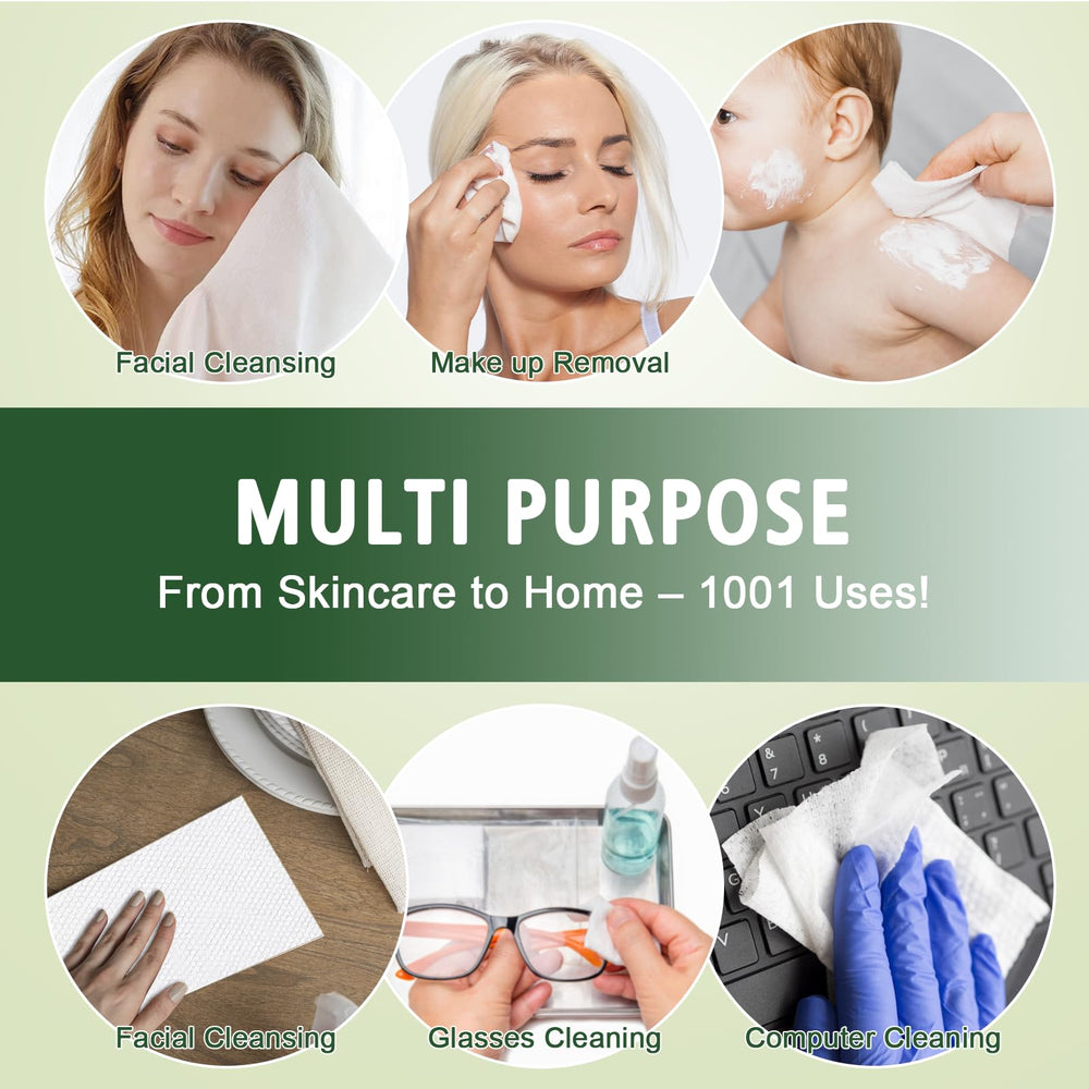 KeeiZoes lint-free wipes remove makeup and grease without leaving fibers.
