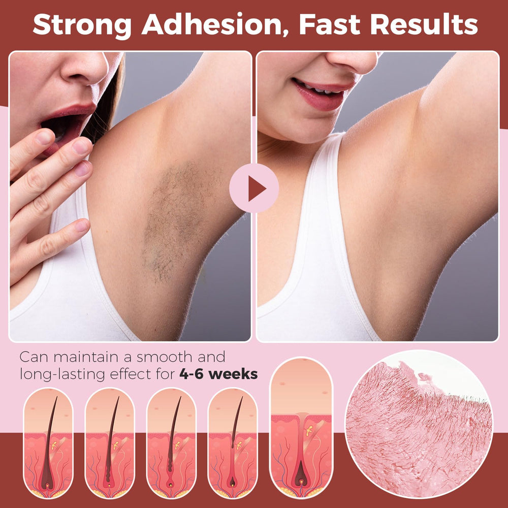 Keethem face waxing with hard beads offers gentle control for sensitive areas.