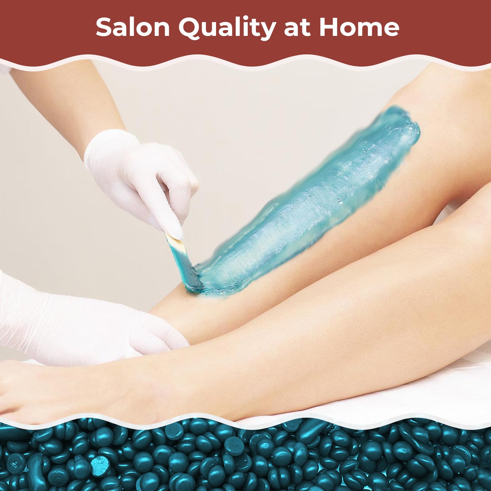 Keethem jasmine-scented wax beads for a pleasant waxing experience.