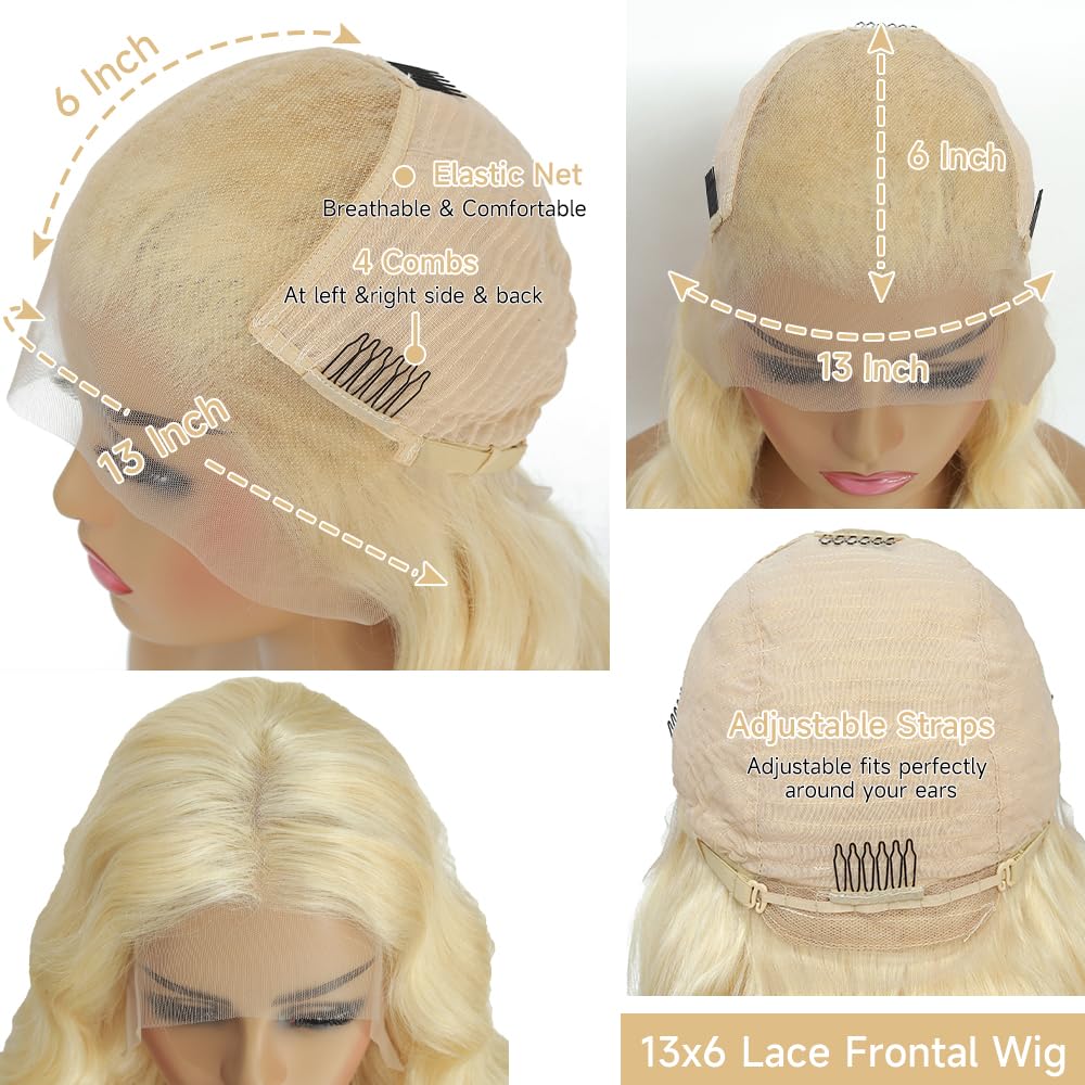 KEGOO 613 wig cap construction with multiple combs and adjustability