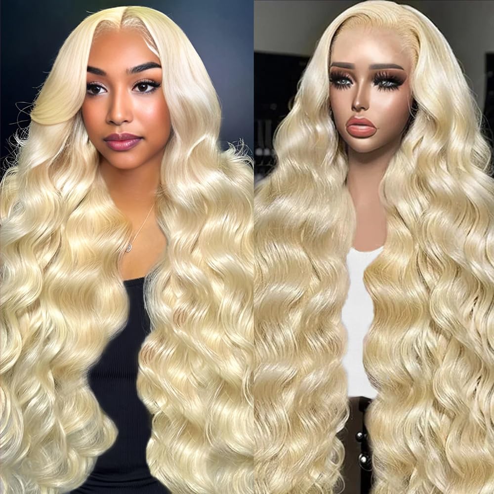 KEGOO 613 28in lace front wig front view with natural look and parting capability