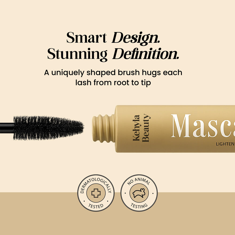 Kehyla Beauty brown mascara provides soft, natural definition for aging lashes.