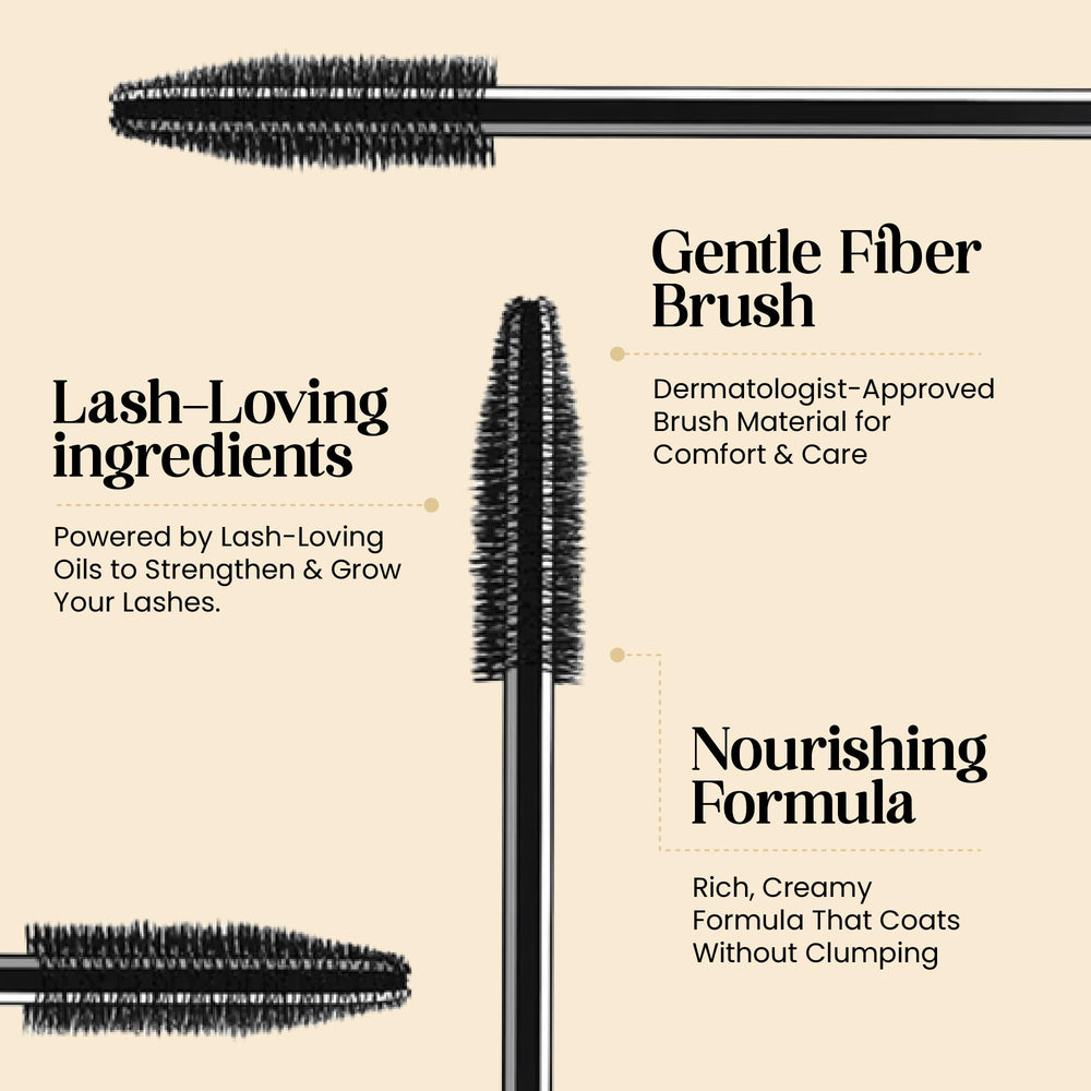 Kehyla Beauty mascara with hyaluronic acid nourishes and softens lashes.