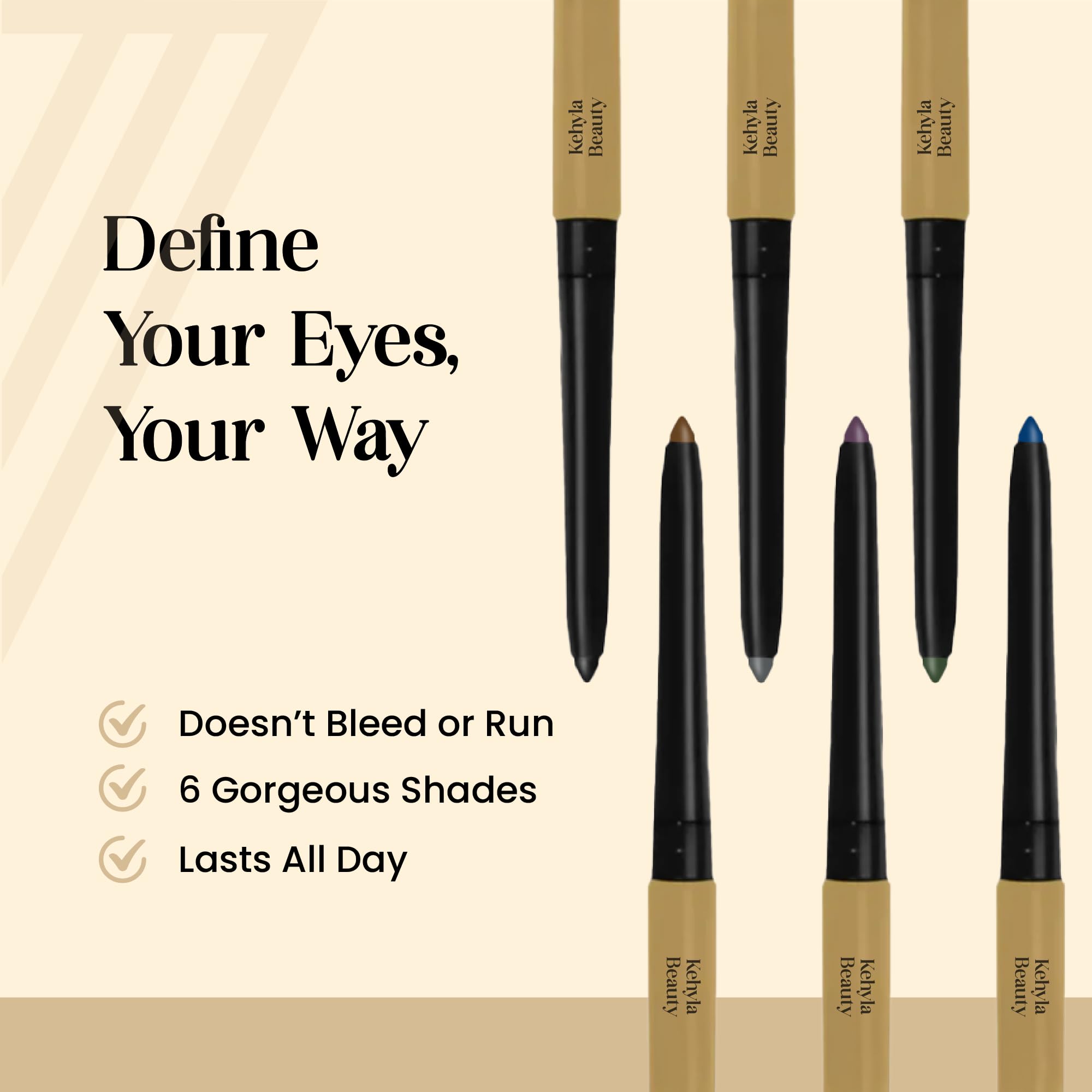 Kehyla Beauty smoky-eye look achieved with gel-cream eyeliner