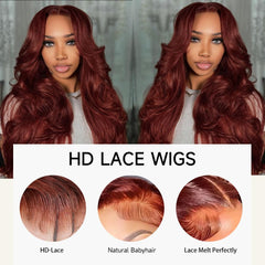 KEKEYY 28-inch wig with parting options, versatile middle or side parts