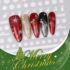 Kelhomecl Christmas tree decals create instant seasonal flair on nails.