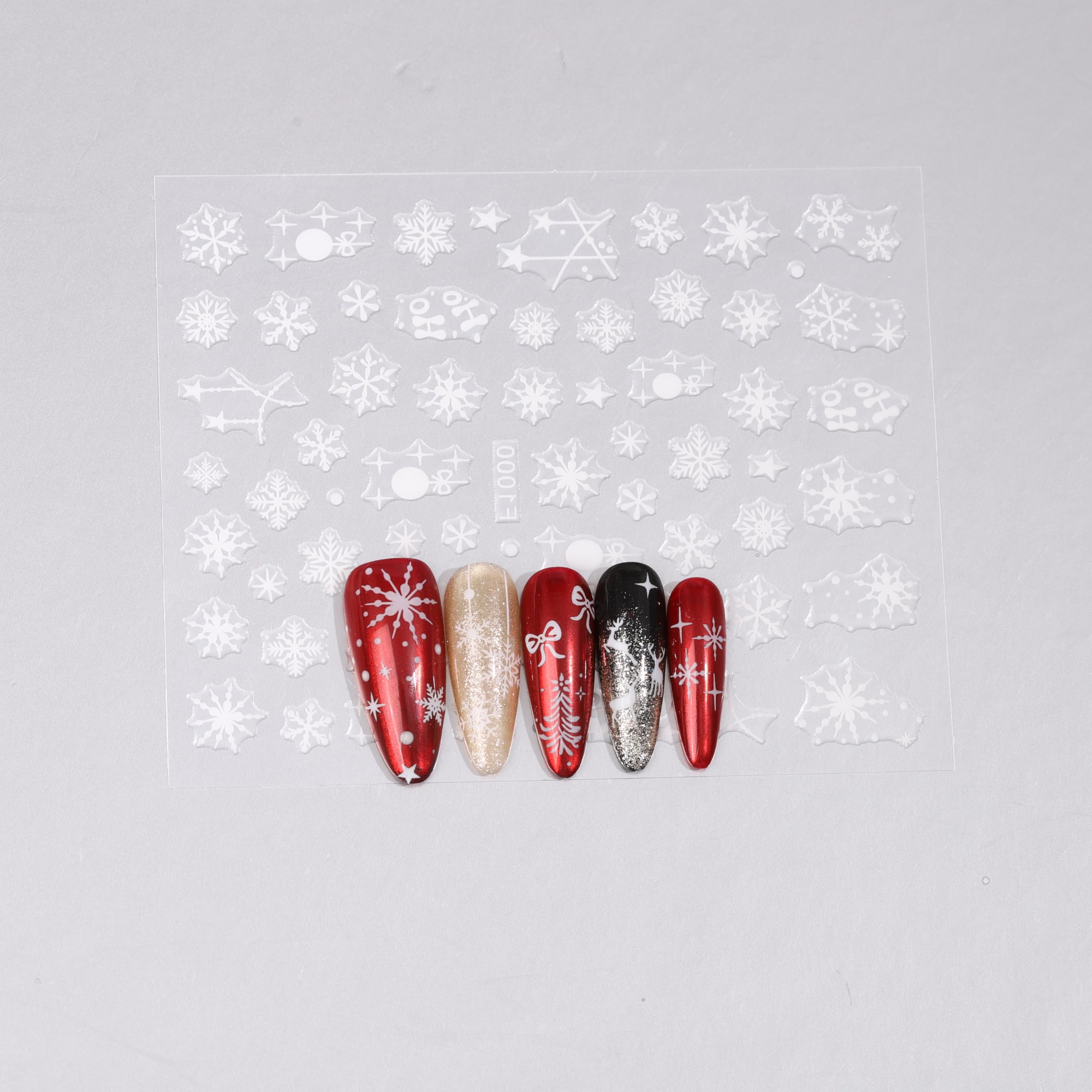 Kelhomecl easy-application Christmas stickers deliver salon-like results at home.